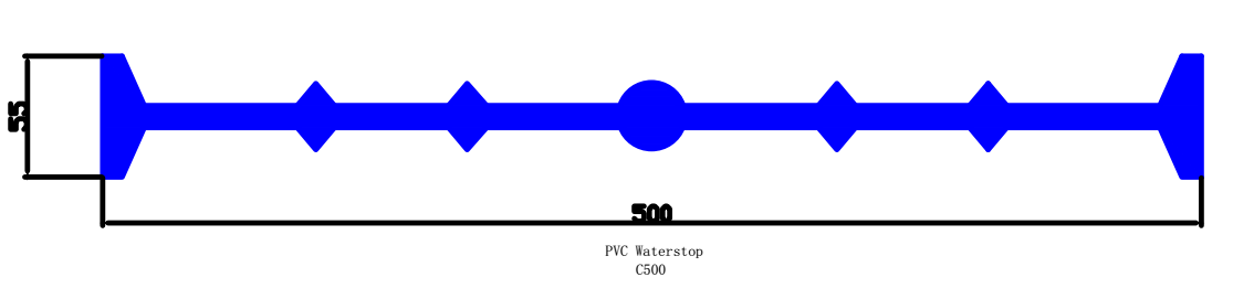 pvc waterstop profile