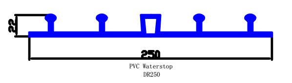 250mm pvc waterstop