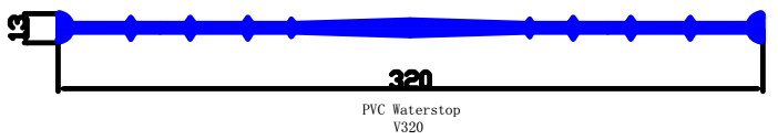 flat ribbed pvc waterstop