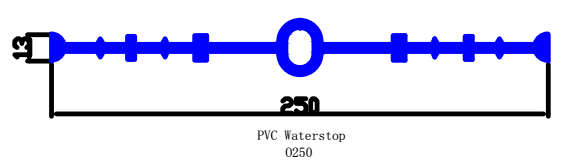 pvc waterstop 250mm