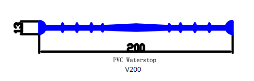 PVC waterstop for construction joint